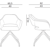 Fauteuil BERN Swiss tissu BONDAÏ – ArtProg