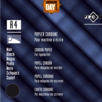 Sachet 10 feuilles de papier carbone machine Noir - JPC CREATIONS