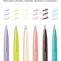 PentelArts Stylo feutre Brush Sign Pen SES15, vert citron - PENTEL ARTS