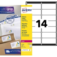 Boite de 560 Etiquettes Laser 99,1mm x 38,1mm ultragrip blanc - Avery