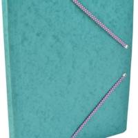 Chemise Carte Lustée simple format 24 x 32 cm avec élastiques Vert - COUTAL