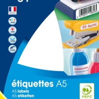 Etui A5 ( 16F ) de 1152 étiquettes multi-usage Permanentes 16x22 mm Blanc - Apli-Agipa