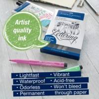 Etui de 8 Feutres Pitt Artist Pen Letterage manuel India Ink Nuance de Rose - FABER-CASTELL