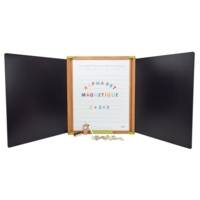 Grand Tableau Triptyque en Bois - Magnetique 153x66cm Ouvert - JEUJURA