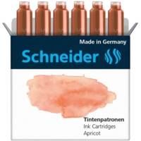 Etui de 6 Cartouches d'encre pour Stylo plume Pastel Abricot - Schneider
