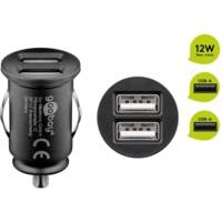 Chargeur de Voiture Dual-USB (12 W) 12 W max. 2,4 A (12/24 V) 2x USB - GOOBAY