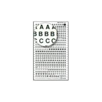Lettres Transferts (1 Feuille) DDB1F 4 mm Blanc - APLI-AGIPA