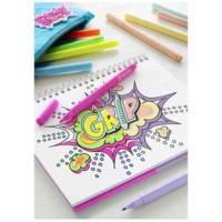 Feutres GRIP fluo + pastel, étui de 10 - FABER-CASTELL