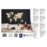 Carte Du Monde En Bois - Taille Xl - Puzzle 3d - WOODEN CITY