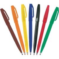 Pochette de 7 stylos feutre Sign Pen, pointe nylon 2mm - PENTEL