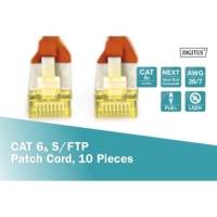 Pack de 10 Câble de brassage CAT 6A S/FTP 3m Rouge - DIGITUS