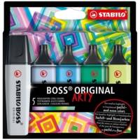 Etui de 5 de surligneurs BOSS ORIGINAL ARTY couleurs froides - STABILO
