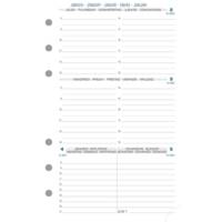 Recharge Exatime 17 Civil semainier sur 2 pages 172x105 mm Sept à Décembre - EXACOMPTA