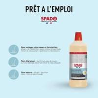 Flacon 1 Litre Savon noir à l'huile de lin - Dégraisse, nourrit et brille - SPADO