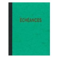 Cahier piqûre "Echéances" 230 x 180 mm vertical 24 lignes 96 pages - ELVE