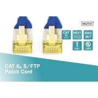 Câble patch RJ45 LSOH AWG 27/7 CAT 6 S/FTP Blindé 3 m Bleu - DIGITUS