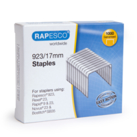 Boite de 1000 Agrafes Galvanisées 923/17mm type 23 - Rapesco