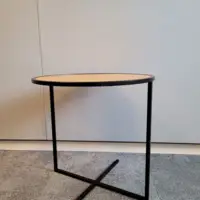Table basse Viccarbe LINZI bois/noir ronde - OCCASION