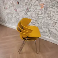 Chaise empilable CAMARGUE jaune - OCCASION - Quadrifoglio