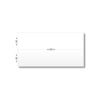 Boite de 1000 étiquettes d'affranchissement 2 fronts format 175 x 45 mm - Avery