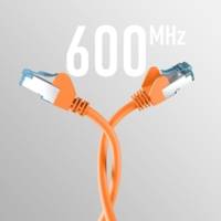 Câble réseau CAT. 7 jusqu'à 10 Gbit ORANGE 3m - EFB
