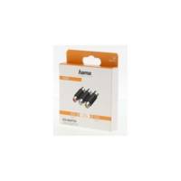 Adaptateur vidéo, 3 fiches femelles RCA - 3 fiches femelle RCA - HAMA
