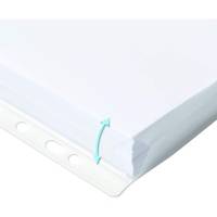 Sachet de 10 pochettes plan à soufflet rabat A4 PP 0,2 mm - OXFORD