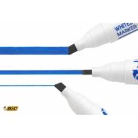 Pack 4 Feutres tableau blanc effaçable 1751 ECOLUTIONS Pointe Biseau Large N/B/R/V - BIC