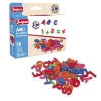 Coffret de 50 lettres majuscules, chiffres et signes aimantés pour Tableau - JEUJURA