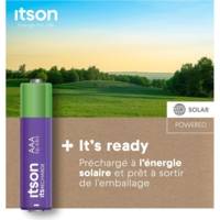 Boîte de 8 piles rechargeables AAA Pro NiMH prêtes à l'emploi, 800 mAh - ITSON