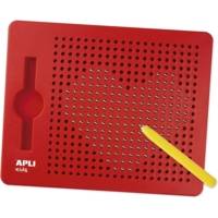 Ardoise magnétique 21 x 17cm rouge avec 10 fiches dessin - APLI