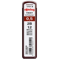 Mines pour porte-mines Tikky 0,5 mm, graduation: 2B - Rotring