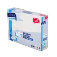Boîte de 70 enveloppes blanches C5 162x229 80 g/m² bande de protection - GPV