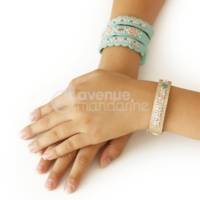 Boîte Pix Trésor 2 Bracelets à Coudre Bleu - Bleu - AVENUE MANDARINE