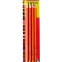 Lot de 4 crayons de papier Skizzo Hexagonal Bout Gomme HB - Herlitz