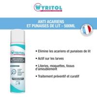 Aérosol 500 ml Anti-Acariens et Punaises de lit - WYRITOL
