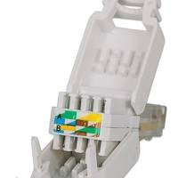 Fiche RJ45 CAT 5e UTP Sans Outils AWG 24-26 Blanc - GOOBAY
