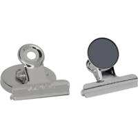 Lot de 2 Pince-lettres 40 mm avec aimant Nickel - MAUL