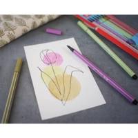 Feutre de Dessin PEN 68 Pte ogive Moyenne 1 mm Vert pistache - STABILO