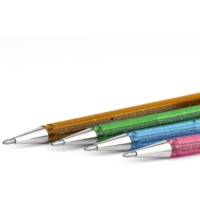 Roller encre gel métallique Dual Metallic, Vert clair + Bleu/Rouge métallique - PENTEL