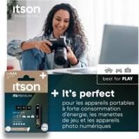 Pack de 4 Piles Alcalines LR03/AAA 1,5V itsPREMIUM - ITSON