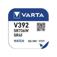 Pile oxyde argent pour montres V392 (SR41) SR736SW High Drain - VARTA