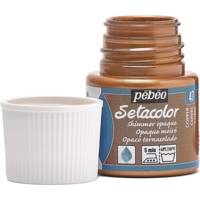 Flacon 45 ml Peinture SETACOLOR opaque pour textiles CUIVRE moiré - PÉBÉO
