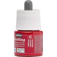 Flacon 45ml Peinture MARBLING VERMILLON - PÉBÉO