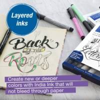 Etui de 4 Feutres PITT artist pen "Love Letters" - FABER-CASTELL