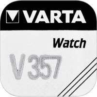 Pile oxyde argent pour montres, V357 (SR44), 1,55 volt - VARTA