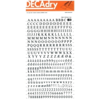Lettres et Chiffres Transferts (1 Feuille) SDD230F 6 mm Noir - Apli-Agipa