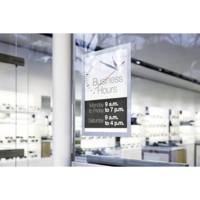 Sachet 2 Cadres DURAFRAME SUN A4 Vitrostatique Argent métallisé - DURABLE
