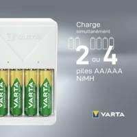 Chargeur Plug Charger, équipé de AA, blanc - VARTA