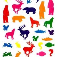 Pochette 54 gommettes animaux couleurs assorties 210 x 240 mm - APLI-AGIPA
